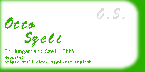 otto szeli business card