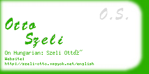 otto szeli business card